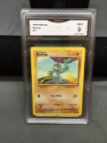 GMA Graded 1999 Pokemon Base Set Unlimited MACHOP Trading Card - MINT 9