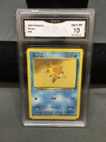 GMA Graded 1999 Pokemon Base Set Unlimited STARYU Trading Card - GEM MINT 10