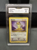 GMA Graded 1999 Pokemo Jungle MEOWTH Trading Card - NM-MT 8
