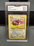 GMA Graded 1999 Pokemon Jungle EEVEE Trading Card - NM-MT+ 8.5