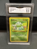 GMA Graded 1999 Pokemon Base Set Unlimited BULBASAUR Trading Card - NM-MT+ 8.5