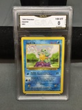 GMA Graded 1999 Pokemon Base Set Unlimited SQUIRTLE Trading Card - NM-MT 8