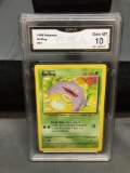 GMA Graded 1999 Pokemon Base Set Unlimited KOFFING Trading Card - GEM MINT 10