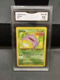 GMA Graded 1999 Pokemon Base Set Unlimited KOFFING Trading Card - GEM MINT 10