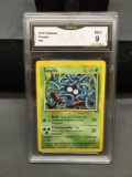 GMA Graded 1999 Pokemon Base Set Unlimited TANGELA Trading Card - MINT 9