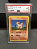PSA Graded 1999 Pokemon Base Set Unlimited PONYTA Trading Card - MINT 9