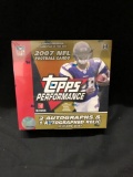 Factory Sealed 2007 Topps Performance Football Hobby Box