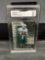 GMA Graded 2000 Quantum Leaf Star Factor DAN MARINO Dolphins Football Card - MINT 9