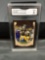 GMA Graded 2018 Sage Hit Premier Draft JOSH ALLEN Bills ROOKIE Football Card - MINT 9