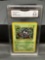 GMA Graded 1999 Pokemon Base Set Shadowless #66 TANGELA Vintage Trading Card - EX+ 5.5