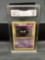GMA Graded 1999 Pokemon Base Set Shadowless #50 GASTLY Vintage Trading Card - EX-NM 6