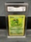 GMA Graded 1999 Pokemon Base Set Shadowless #45 CATERPIE Vintage Trading Card - EX-NM 6