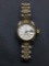 Ladies Silver Tone Rolex Datejust Oyster Perpetual Wrist Watch