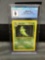 CGC Graded 1999 Pokemon Base Set Unlimited #54 METAPOD Trading Card - MINT 9