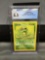 CGC Graded 1999 Pokemon Base Set Unlimited #45 CATERPIE Trading Card - NM-MT+ 8.5