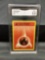 GMA Graded 1999 Pokemon Base Set Shadowless #98 FIRE ENERGY Vintage Trading Card - EX+ 5.5