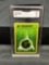GMA Graded 1999 Pokemon Base Set Shadowless #99 GRASS ENERGY Vintage Trading Card - NM 7