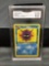 GMA Graded 1999 Pokemon Fossil 1st Edition #32 CLOYSTER Trading Card - EX-NM+ 6.5