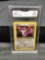 GMA Graded 2000 Pokemon Team Rocket #66 RATTATA Trading Card - NM+ 7.5