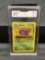 GMA Graded 1999 Pokemon Fossil Unlimited #45 WEEZING Trading Card - NM 7