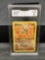 GMA Graded 1999 Pokemon Fossil Unlimited #22 HITMONLEE Rare Trading Card - EX-NM 6