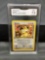 GMA Graded 2000 Pokemon Team Rocket 1st Edition #62 MEOWTH Trading Card - NM+ 7.5