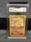 GMA Graded 1999 Pokemon Jungle 1st Edition #44 RAPIDASH Trading Card - VG 3