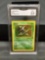 GMA Graded 1999 Pokemon Jungle Unlimited #9 PINSIR Holofoil Rare Trading Card - VG+ 3.5