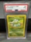 PSA Graded 1999 Pokemon Base Set Unlimited #44 BULBASAUR Trading Card - MINT 9