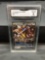 GMA Graded 2017 Pokemon Sun & Moon #89 SOLGALEO GX Holofoil Rare Card - NM-MT 8