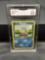 GMA Graded 1999 Pokemon Base Set Unlimited #63 SQUIRTLE Trading Card - VG+ 3.5