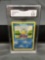 GMA Graded 1999 Pokemon Base Set Unlimited #63 SQUIRTLE Trading Card - VG+ 3.5