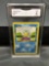 GMA Graded 1999 Pokemon Base Set Unlimited #63 SQUIRTLE Trading Card - EX 5