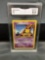GMA Graded 1999 Pokemon Base Set Unlimited #43 ABRA Trading Card - NM-MT+ 8.5