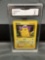 GMA Graded 1999 Pokemon Base Set Unlimited #58 PIKACHU Trading Card - VG 3