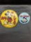 Pair of Vintage Walt Disney Buttons - Mickey is 3.5