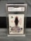 GMA Graded 2001 SP Authentic Cooperstown Calling MIKE PIAZZA Jersey Baseball Card - NM-MT+ 8.5