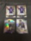 4 Card Lot of 2014 TEDDY BRIDGEWATER Panthers ROOKIE Football Cards