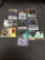 9 Card Lot of Certified Autographed Sports Cards - Stars, Patches, Rookies & Prospects - WOW