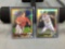 2 Card Lot of 2017 Bowman Chrome Gold Refractor Rookie Cards - Steven Duggar & Grant Holmes