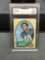 GMA Graded 1970 Topps #70 GALE SAYERS Bears Vintage Football Card - VG+ 3.5