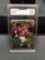 GMA Graded 2017 Optic Holo Silver MATT RYAN Falcons Football Card - NM-MT+ 8.5