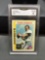 GMA Graded 1978 Topps #290 ROGER STAUBACH Cowboys Vintage Football Card - EX-NM 6
