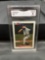 GMA Graded 1992 Bowman #222 NOLAN RYAN Rangers Baseball Card - NM-MT 8