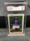 GMA Graded 1992 Bowman #127 CARLOS DELGADO Blue Jays ROOKIE Baseball Card - MINT 9