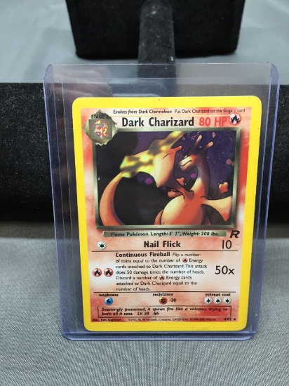 1999 Pokemon Team Rocket #4 DARK CHARIZARD Holofoil Rare Trading Card
