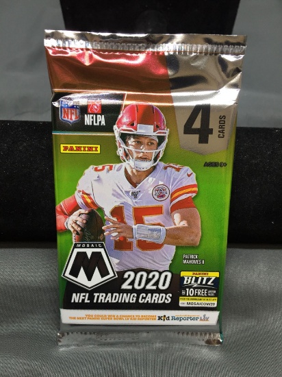 Factory Sealed 2020 Panini Mosaic Football 4 Card Pack - Joe Burrow Rookie?