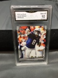GMA Graded 2019 Leaf Draft JARRETT STIDHAM Patriots ROOKIE Football Card - GEM MINT 10