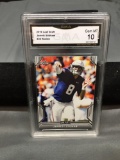 GMA Graded 2019 Leaf Draft JARRETT STIDHAM Patriots ROOKIE Football Card - GEM MINT 10