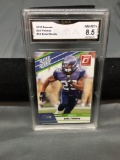 GMA Graded 2010 Donruss EARL THOMAS Seahawks ROOKIE Football Card - NM-MT+ 8.5